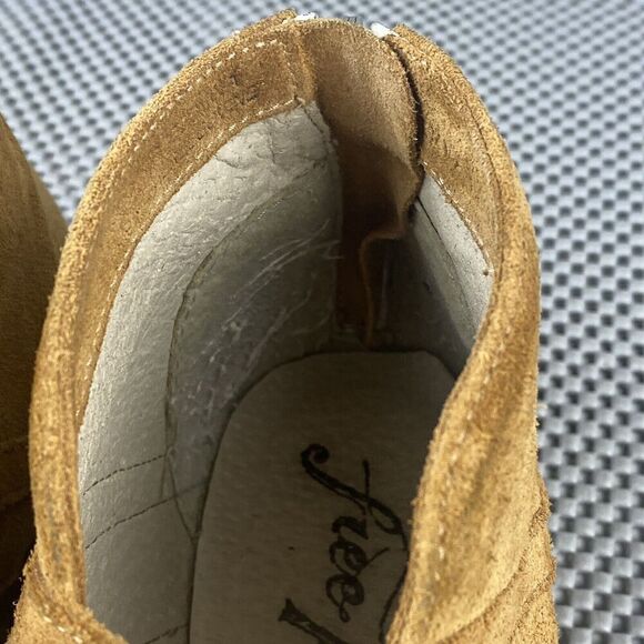 Free People Ankle Boots Booties Womens Size 37 Brown Zipper Pointed Toe Casual - Picture 11 of 13